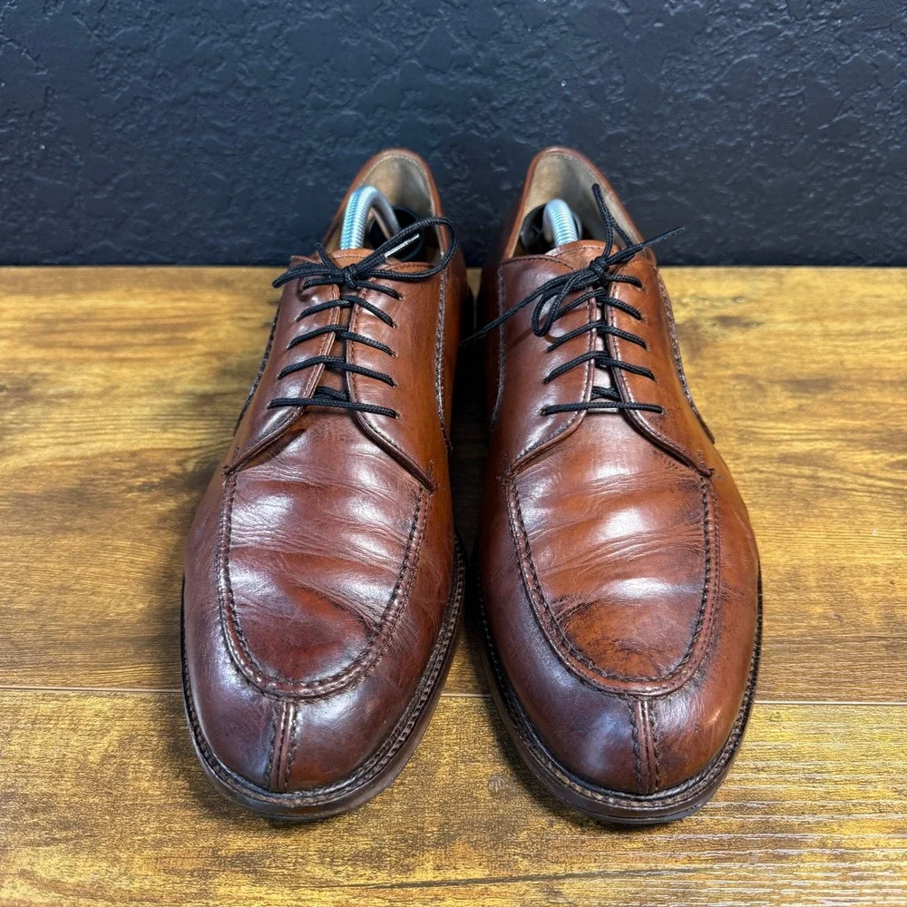Pronto Uomo Split Toe 4337-03 Brown Leather Derby Dress Shoes Mens‎ 11.5 M